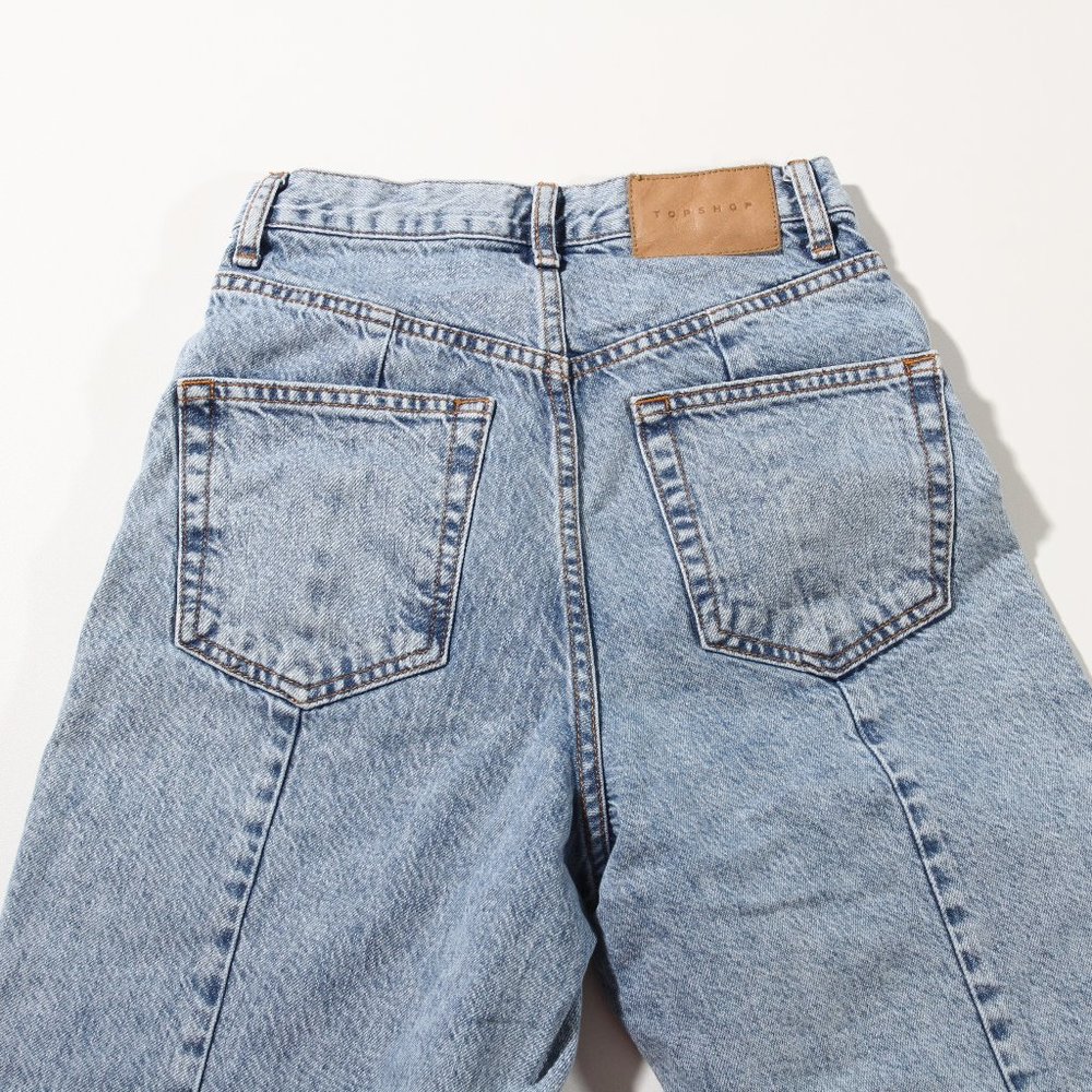 Topshop Ovoid Crop Moto Jeans - Picture 7 of 14